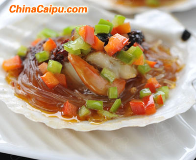 豉汁粉絲蒸扇貝-起舞食譜網