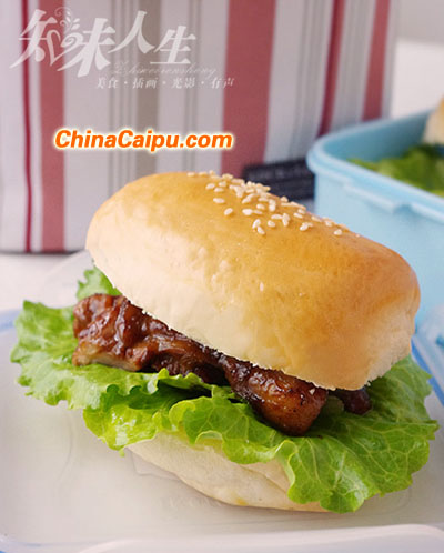 香煎雞腿漢堡
