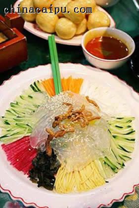 東北肉絲(七彩)拉皮的做法