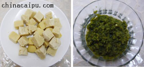 菜花醬燉凍豆腐
