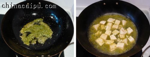 菜花醬燉凍豆腐