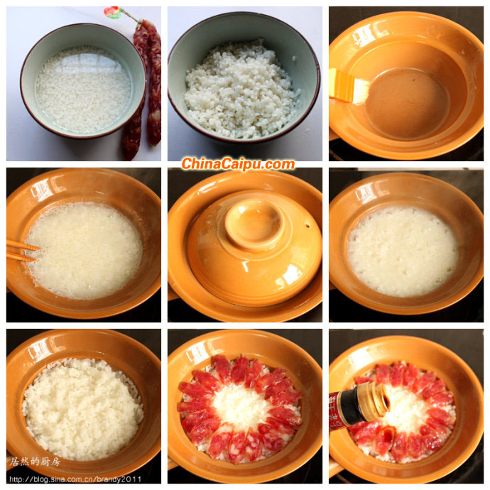 圖片[3]-臘腸煲仔飯-起舞食譜網