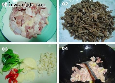 干豆角炒雞