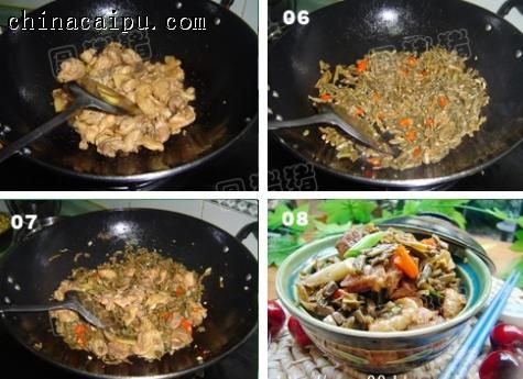 干豆角炒雞