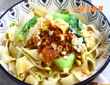 圖片[1]-陜西油潑扯面-起舞食譜網