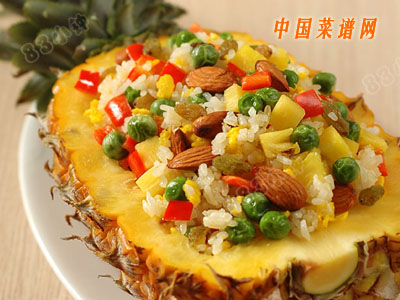 圖片[1]-什錦菠蘿飯-起舞食譜網
