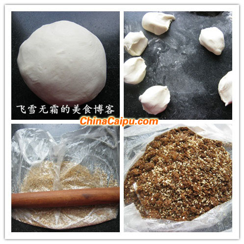 圖片[3]-芝麻紅糖三角包-起舞食譜網(wǎng)