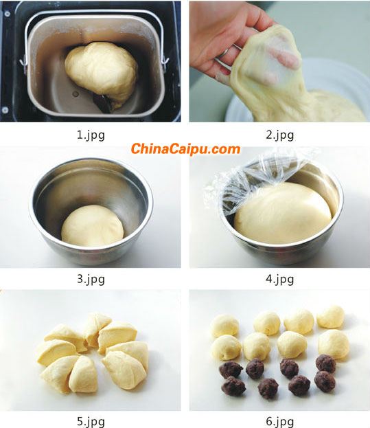 圖片[2]-花兒豆沙面包-起舞食譜網(wǎng)