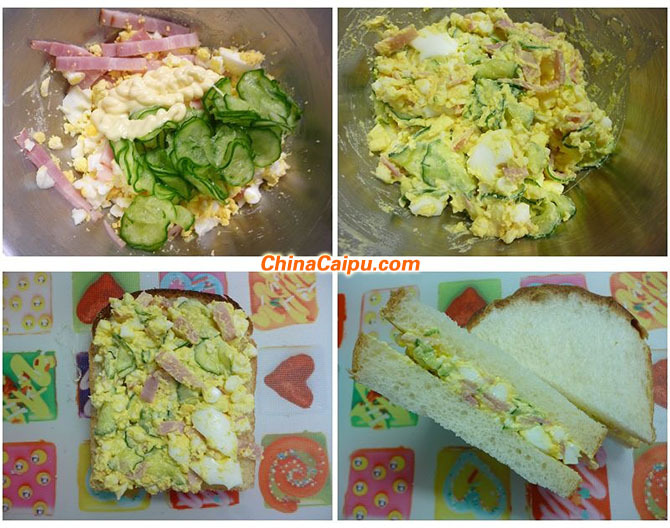 圖片[3]-雞蛋沙拉三明治-起舞食譜網