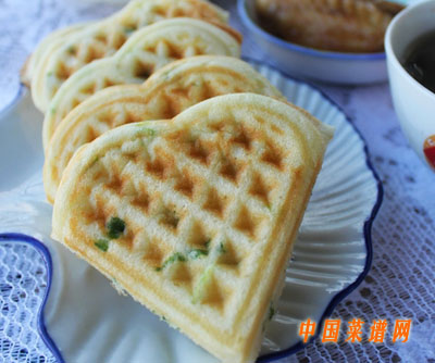蔥花華夫餅