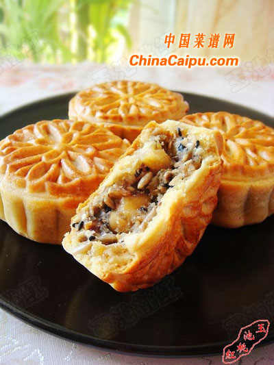 圖片[1]-中秋五仁月餅-起舞食譜網