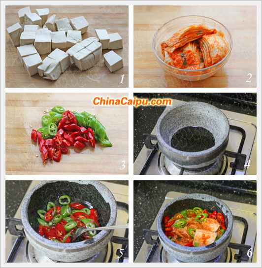 韓式辣白菜豆腐湯