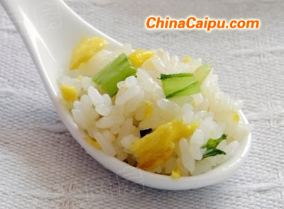 青菜蛋炒飯