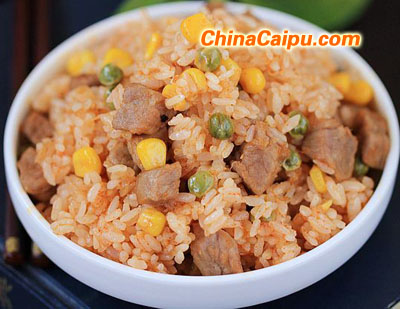 泡菜牛肉粒炒飯