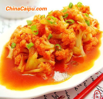 [防衰老]西紅柿炒菜花