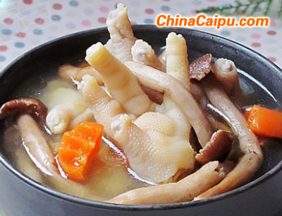 茶樹菇煲鳳爪