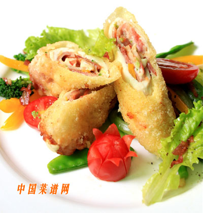 芝士培根雞肉卷