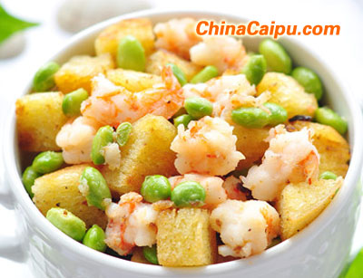 蝦仁炒饃丁