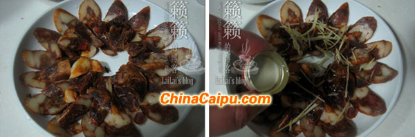 酒香麻辣腸、香干蒸臘肉