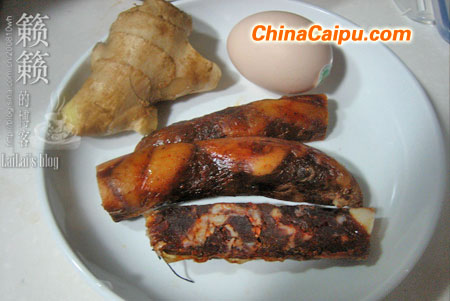 酒香麻辣腸、香干蒸臘肉