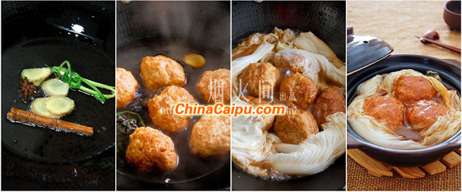 圖片[4]-砂鍋白菜獅子頭-起舞食譜網