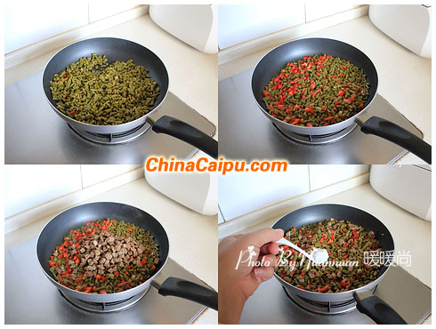 圖片[3]-酸豆角炒牛肉-起舞食譜網