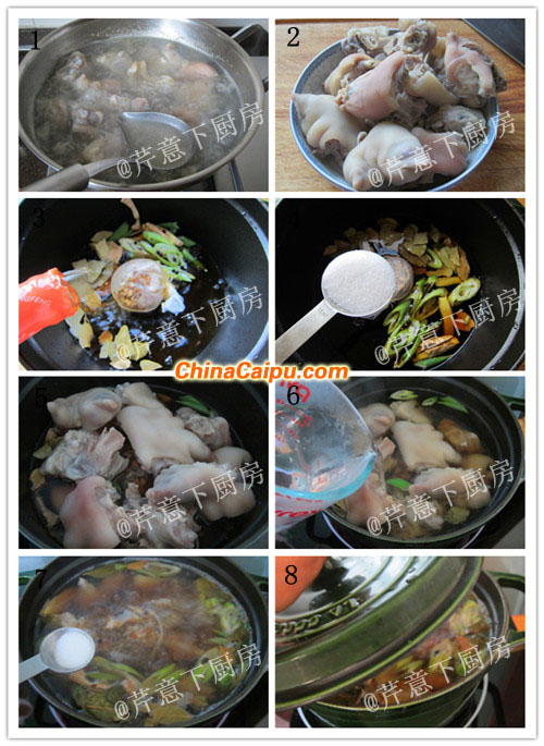 圖片[2]-香糟鹵蹄花-起舞食譜網