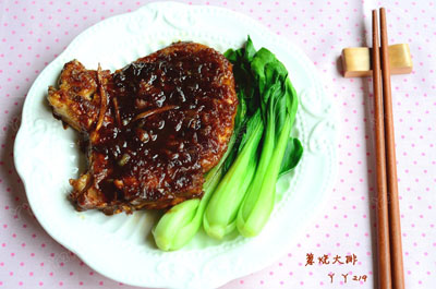 圖片[1]-蔥燒大排-起舞食譜網