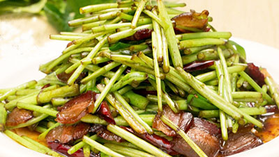 圖片[1]-藜蒿炒臘肉-起舞食譜網(wǎng)