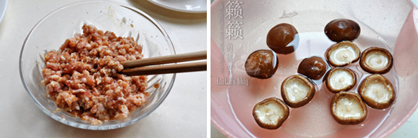 菜心香菇釀