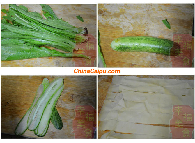 圖片[2]-油麥菜卷-起舞食譜網