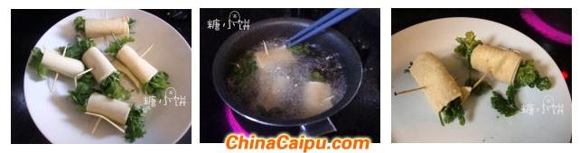 圖片[3]-香菜豆皮卷-起舞食譜網