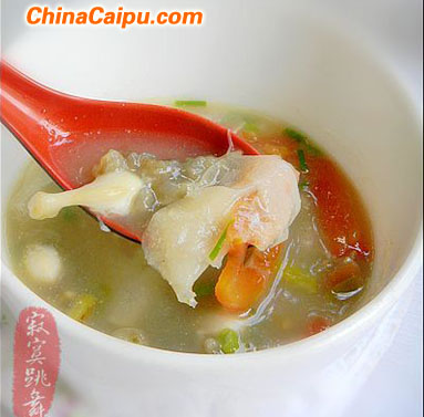酸筍絲滑蟶湯