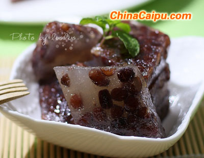 圖片[1]-蜜豆馬蹄糕-起舞食譜網(wǎng)