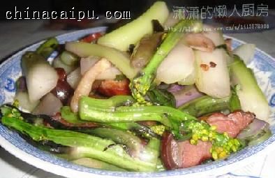 紫菜苔炒臘肉